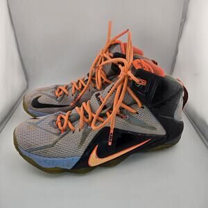 Nike LeBron 12 Easter 684593-488 Aluminum Sunset Size 8.5 Read Desc.